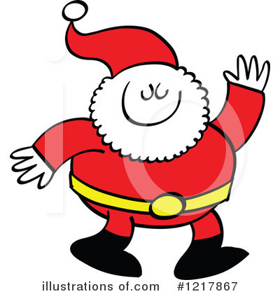 Royalty-Free (RF) Santa Clipart Illustration by Zooco - Stock Sample #1217867