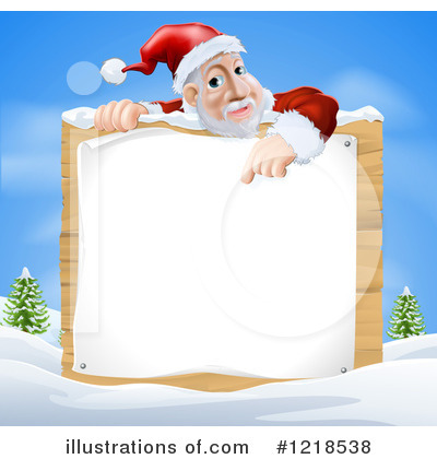 Royalty-Free (RF) Santa Clipart Illustration by AtStockIllustration - Stock Sample #1218538