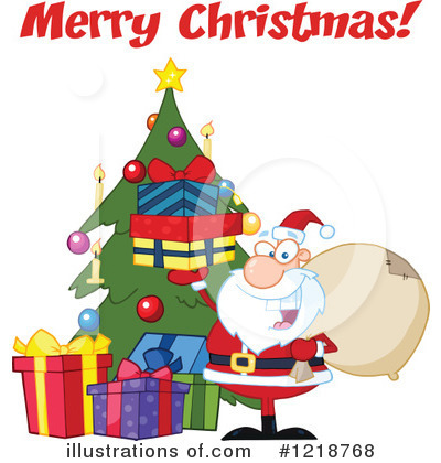 Christmas Greeting Clipart #1218768 by Hit Toon