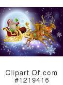 Santa Clipart #1219416 by AtStockIllustration