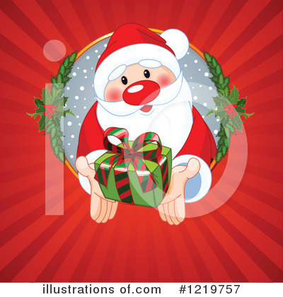 Royalty-Free (RF) Santa Clipart Illustration by Pushkin - Stock Sample #1219757