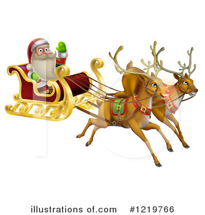Royalty-Free (RF) Santa Clipart Illustration by AtStockIllustration - Stock Sample #1219766