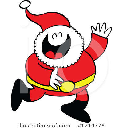 Royalty-Free (RF) Santa Clipart Illustration by Zooco - Stock Sample #1219776