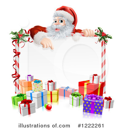 Royalty-Free (RF) Santa Clipart Illustration by AtStockIllustration - Stock Sample #1222261