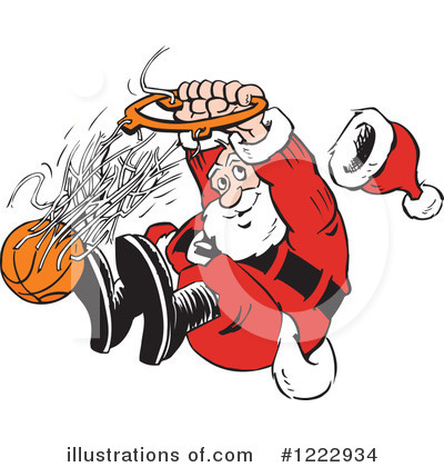 Basketball Clipart #1222934 by Johnny Sajem
