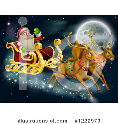 Royalty-Free (RF) Santa Clipart Illustration by AtStockIllustration - Stock Sample #1222970