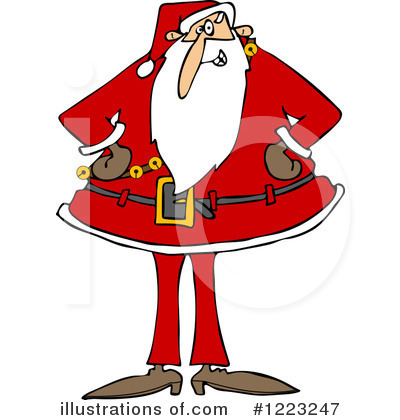 Royalty-Free (RF) Santa Clipart Illustration by djart - Stock Sample #1223247