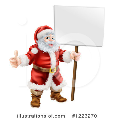 Royalty-Free (RF) Santa Clipart Illustration by AtStockIllustration - Stock Sample #1223270
