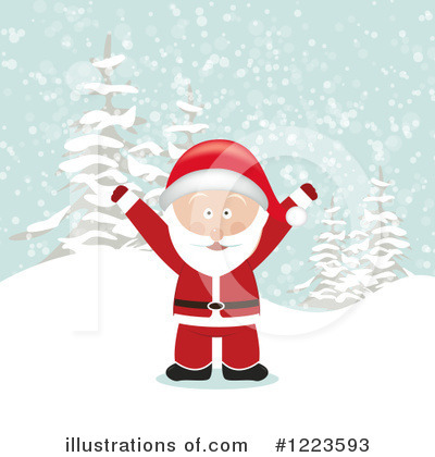 Royalty-Free (RF) Santa Clipart Illustration by vectorace - Stock Sample #1223593