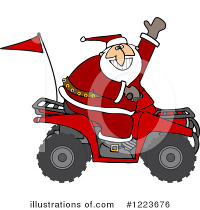 Royalty-Free (RF) Santa Clipart Illustration by djart - Stock Sample #1223676