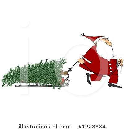 Royalty-Free (RF) Santa Clipart Illustration by djart - Stock Sample #1223684