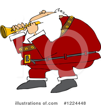 Royalty-Free (RF) Santa Clipart Illustration by djart - Stock Sample #1224448