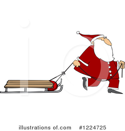 Royalty-Free (RF) Santa Clipart Illustration by djart - Stock Sample #1224725