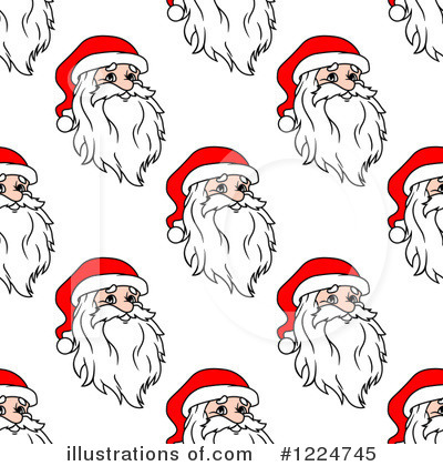 Royalty-Free (RF) Santa Clipart Illustration by Vector Tradition SM - Stock Sample #1224745