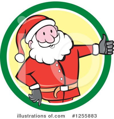 Royalty-Free (RF) Santa Clipart Illustration by patrimonio - Stock Sample #1255883