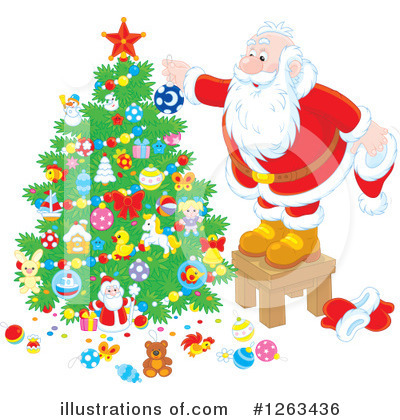 Royalty-Free (RF) Santa Clipart Illustration by Alex Bannykh - Stock Sample #1263436