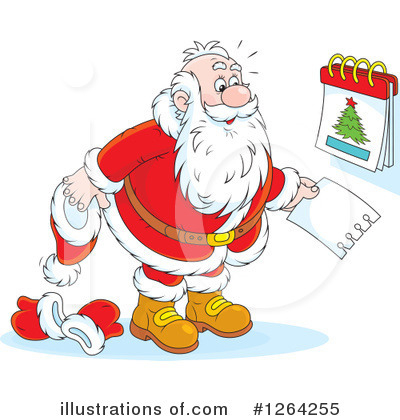 Royalty-Free (RF) Santa Clipart Illustration by Alex Bannykh - Stock Sample #1264255