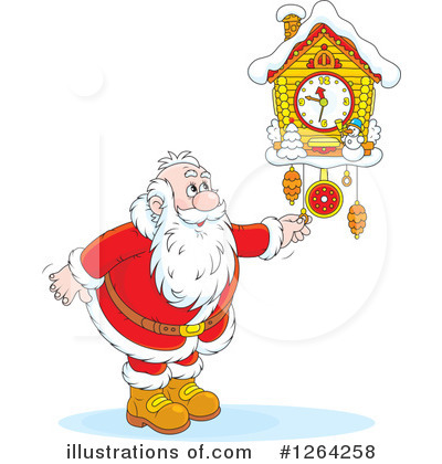 Royalty-Free (RF) Santa Clipart Illustration by Alex Bannykh - Stock Sample #1264258