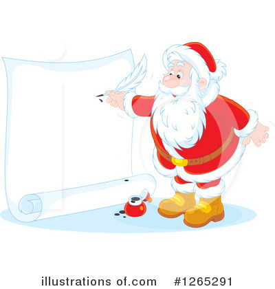 Royalty-Free (RF) Santa Clipart Illustration by Alex Bannykh - Stock Sample #1265291