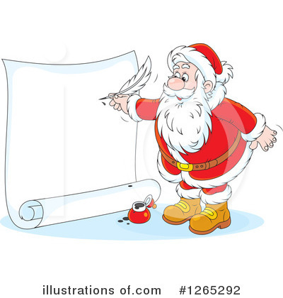 Royalty-Free (RF) Santa Clipart Illustration by Alex Bannykh - Stock Sample #1265292