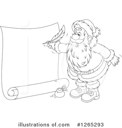 Royalty-Free (RF) Santa Clipart Illustration by Alex Bannykh - Stock Sample #1265293