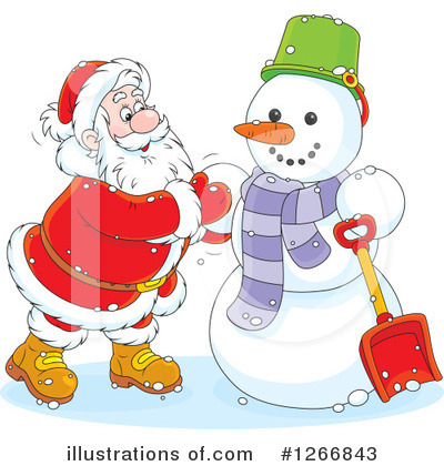 Royalty-Free (RF) Santa Clipart Illustration by Alex Bannykh - Stock Sample #1266843