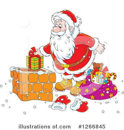 Royalty-Free (RF) Santa Clipart Illustration by Alex Bannykh - Stock Sample #1266845