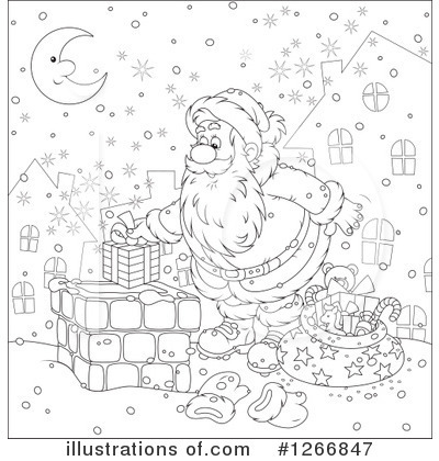 Royalty-Free (RF) Santa Clipart Illustration by Alex Bannykh - Stock Sample #1266847
