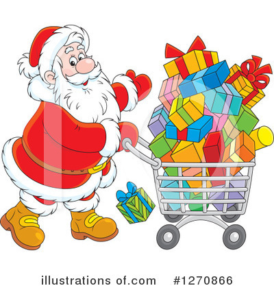 Christmas Shopping Clipart #1270866 by Alex Bannykh