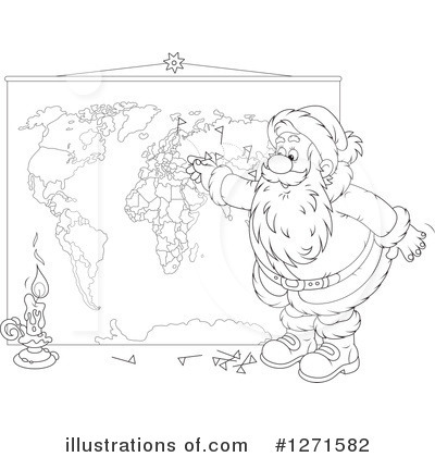Royalty-Free (RF) Santa Clipart Illustration by Alex Bannykh - Stock Sample #1271582