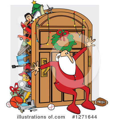 Royalty-Free (RF) Santa Clipart Illustration by djart - Stock Sample #1271644