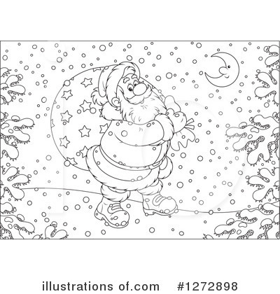 Royalty-Free (RF) Santa Clipart Illustration by Alex Bannykh - Stock Sample #1272898