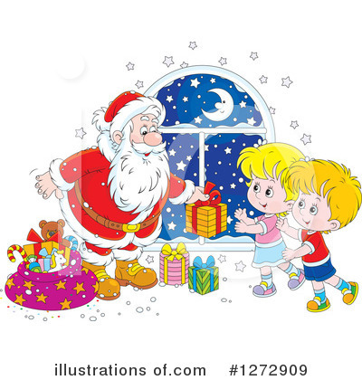 Royalty-Free (RF) Santa Clipart Illustration by Alex Bannykh - Stock Sample #1272909