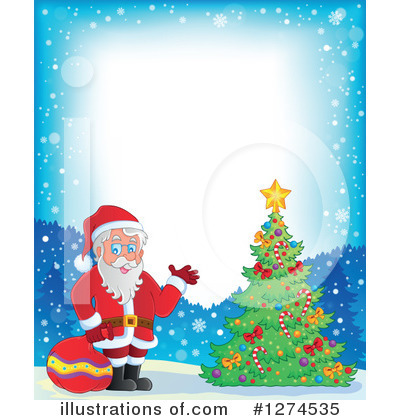 Royalty-Free (RF) Santa Clipart Illustration by visekart - Stock Sample #1274535