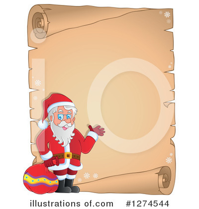 Royalty-Free (RF) Santa Clipart Illustration by visekart - Stock Sample #1274544