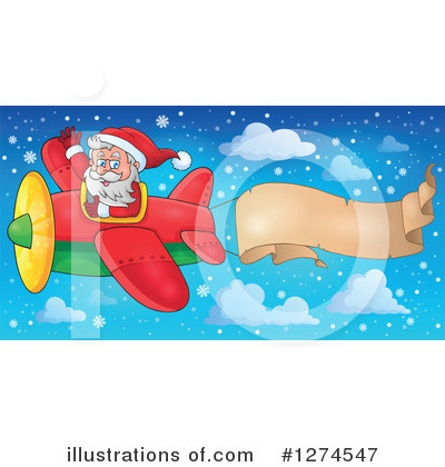 Royalty-Free (RF) Santa Clipart Illustration by visekart - Stock Sample #1274547