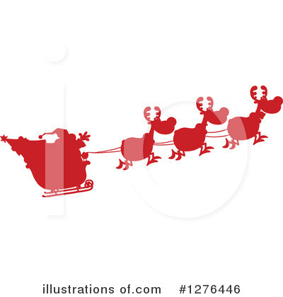 Royalty-Free (RF) Santa Clipart Illustration by Hit Toon - Stock Sample #1276446