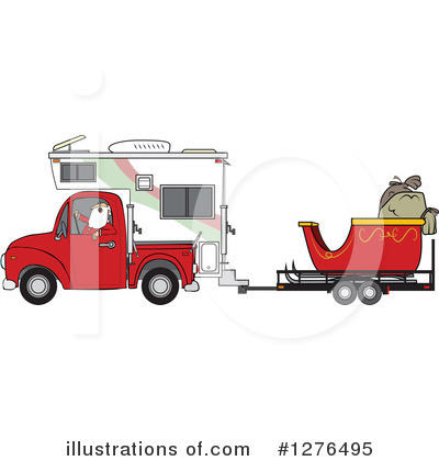 Royalty-Free (RF) Santa Clipart Illustration by djart - Stock Sample #1276495