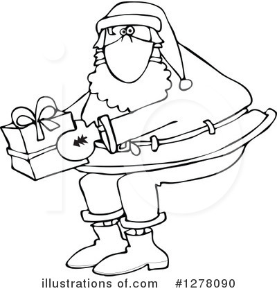 Royalty-Free (RF) Santa Clipart Illustration by djart - Stock Sample #1278090