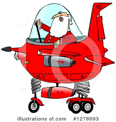 Royalty-Free (RF) Santa Clipart Illustration by djart - Stock Sample #1278093