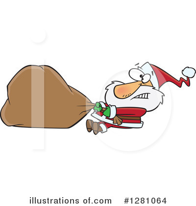 Royalty-Free (RF) Santa Clipart Illustration by toonaday - Stock Sample #1281064