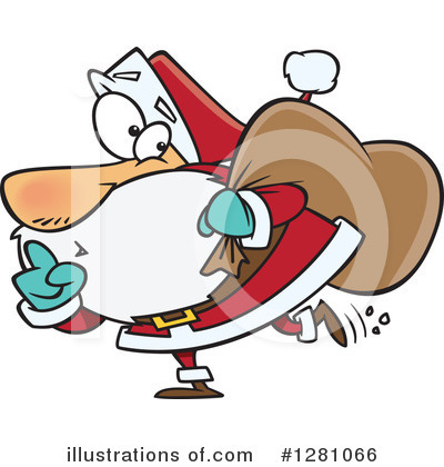 Royalty-Free (RF) Santa Clipart Illustration by toonaday - Stock Sample #1281066