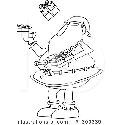 Royalty-Free (RF) Santa Clipart Illustration by djart - Stock Sample #1300335