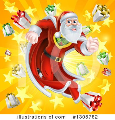 Royalty-Free (RF) Santa Clipart Illustration by AtStockIllustration - Stock Sample #1305782
