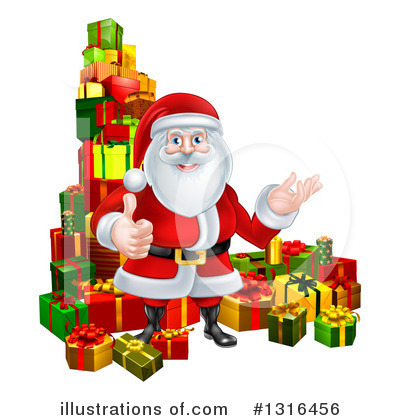 Royalty-Free (RF) Santa Clipart Illustration by AtStockIllustration - Stock Sample #1316456