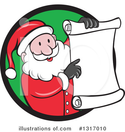 Royalty-Free (RF) Santa Clipart Illustration by patrimonio - Stock Sample #1317010