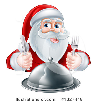 Santa Snack Clipart #1327448 by AtStockIllustration