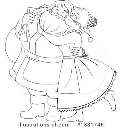 Royalty-Free (RF) Santa Clipart Illustration by Liron Peer - Stock Sample #1331746