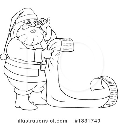 Royalty-Free (RF) Santa Clipart Illustration by Liron Peer - Stock Sample #1331749