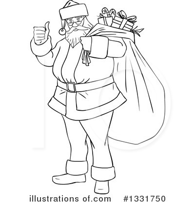 Royalty-Free (RF) Santa Clipart Illustration by Liron Peer - Stock Sample #1331750